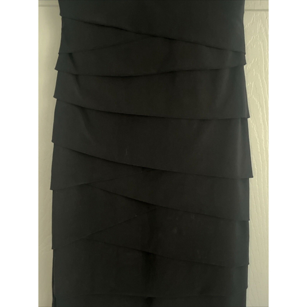 B. Smart Juniors‎ Sleeveless Black Plunge Bodycon Sequin Cocktail Dress Sz Small - Picture 6 of 16